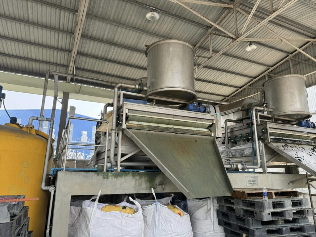 DỰ ÁN HỆ THỐNG MÁY ÉP BÙN BĂNG TẢI TẠI HẢI PHÒNG