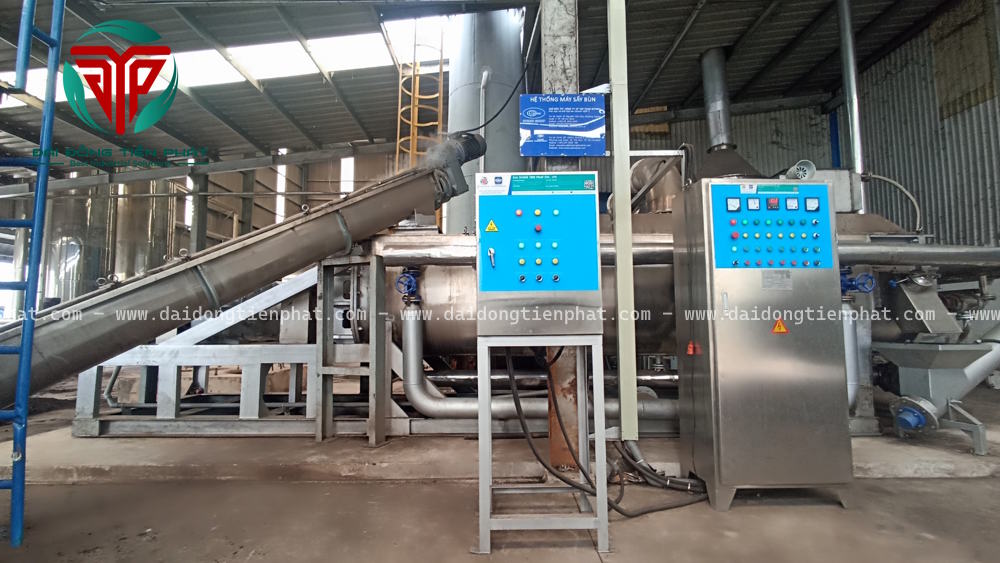 Máy sấy bùn D2TP 81 cánh chèo trục rỗng