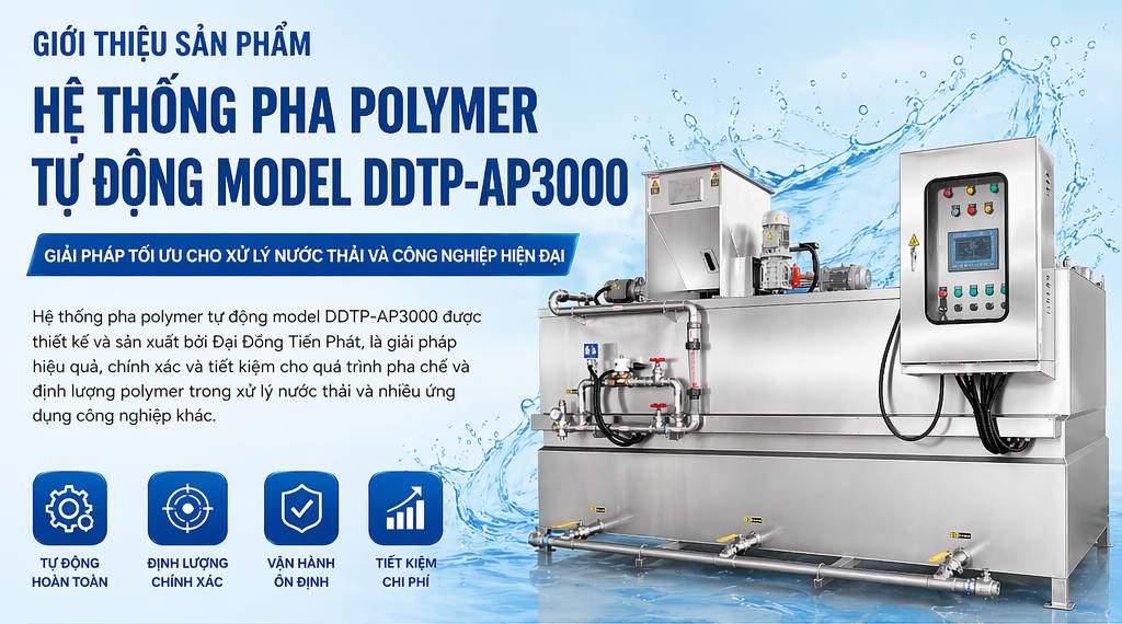 Hệ thống pha polymer tự động model DDTP-AP3000
