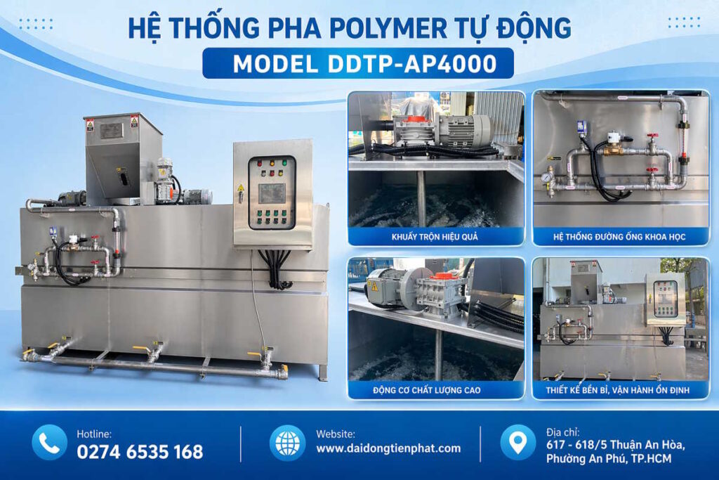 Automatic polymer mixing system model DDTP-AP4000 vietnam