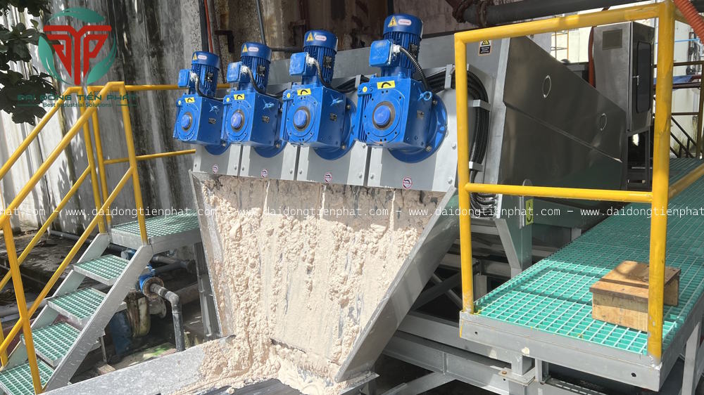 Máy ép bùn trục vít Model DDTP-MSP-404