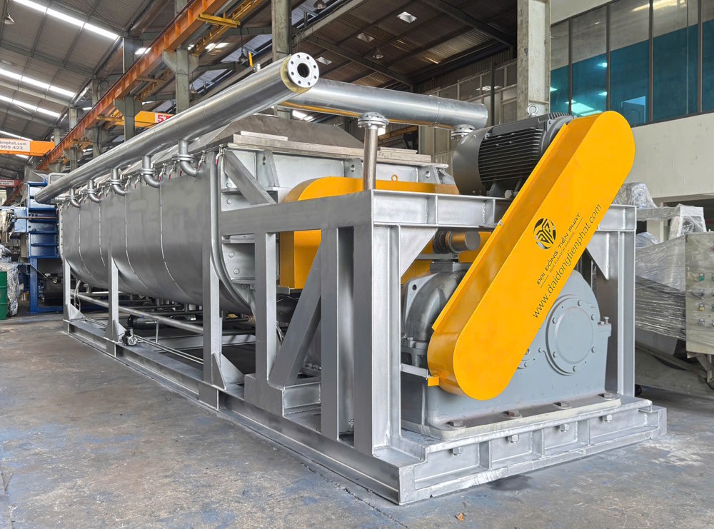 Giải pháp máy sấy bùn giúp tối ưu chi phí xử lý