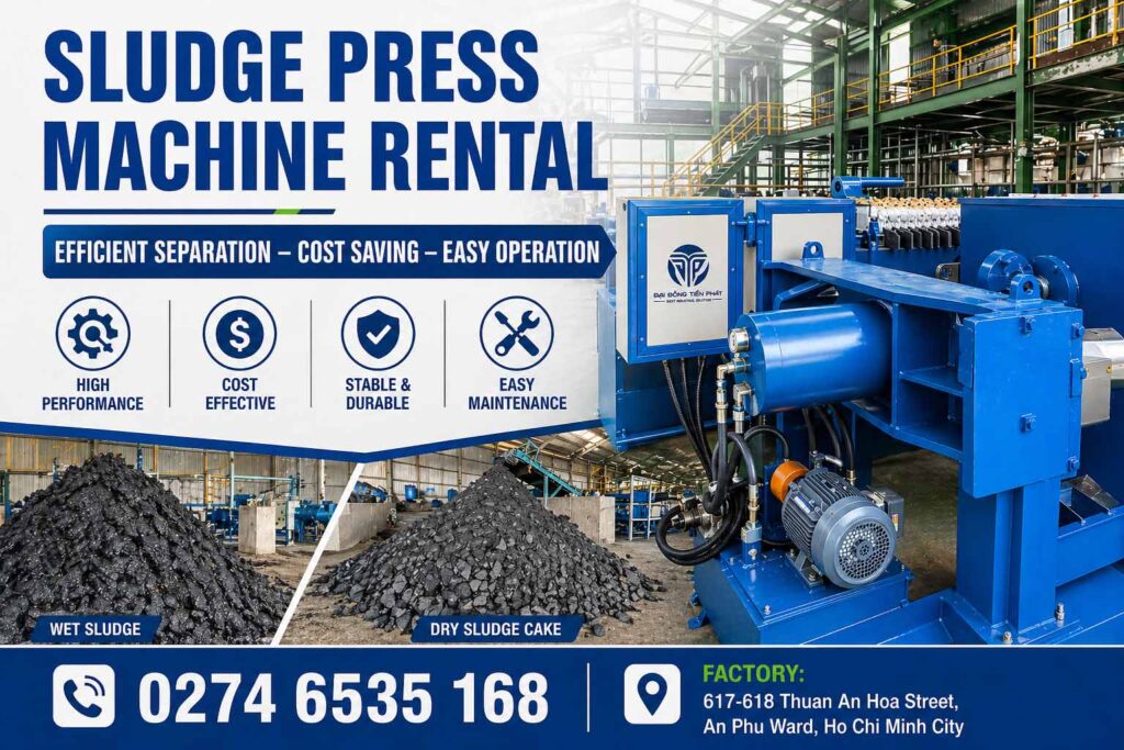 Sludge press machine rental