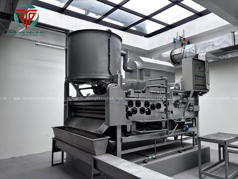 Máy ép bùn băng tải model DDTP-BFA150