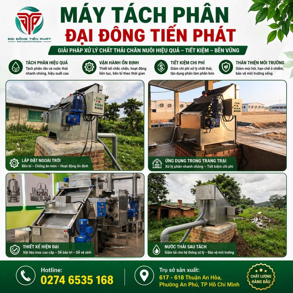 Máy tách phân model DDTPD40 chính hãng
