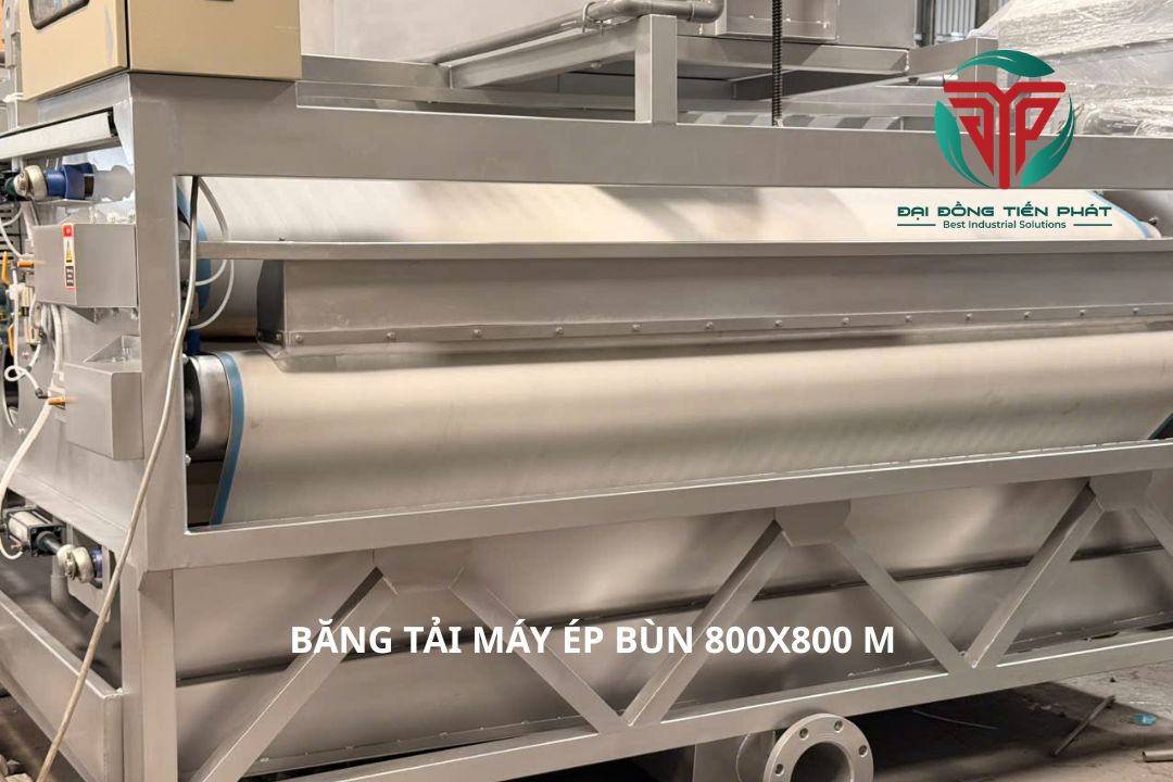Băng tải máy ép bùn 800x800 mm