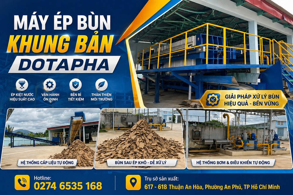 Tổng quan về máy ép bùn khung bản