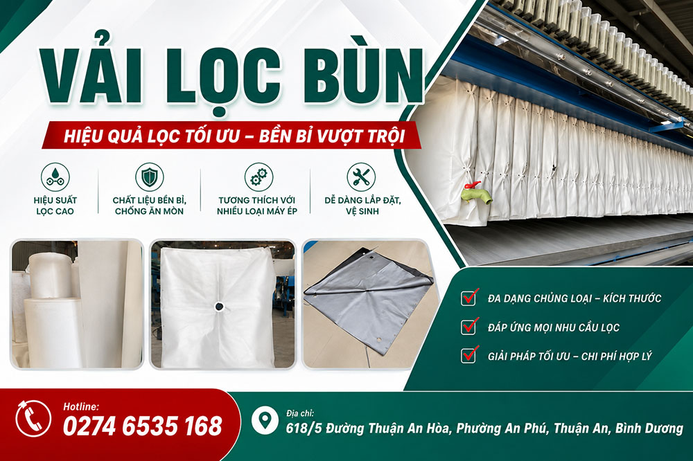 Vải lọc bùn khung bản – báo giá mới nhất 2026