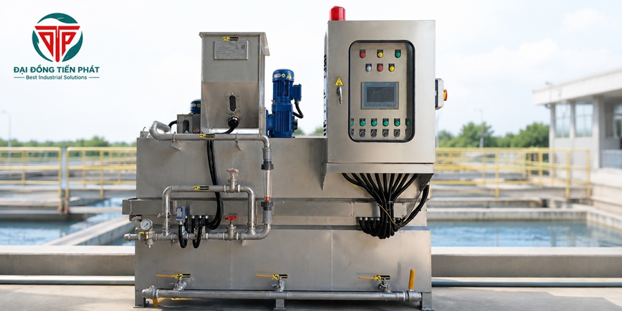 Thiết bị pha polymer tự động 1