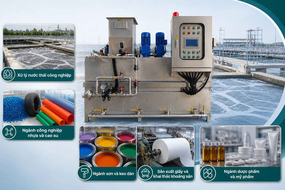 Thiết bị pha polymer tự động 2