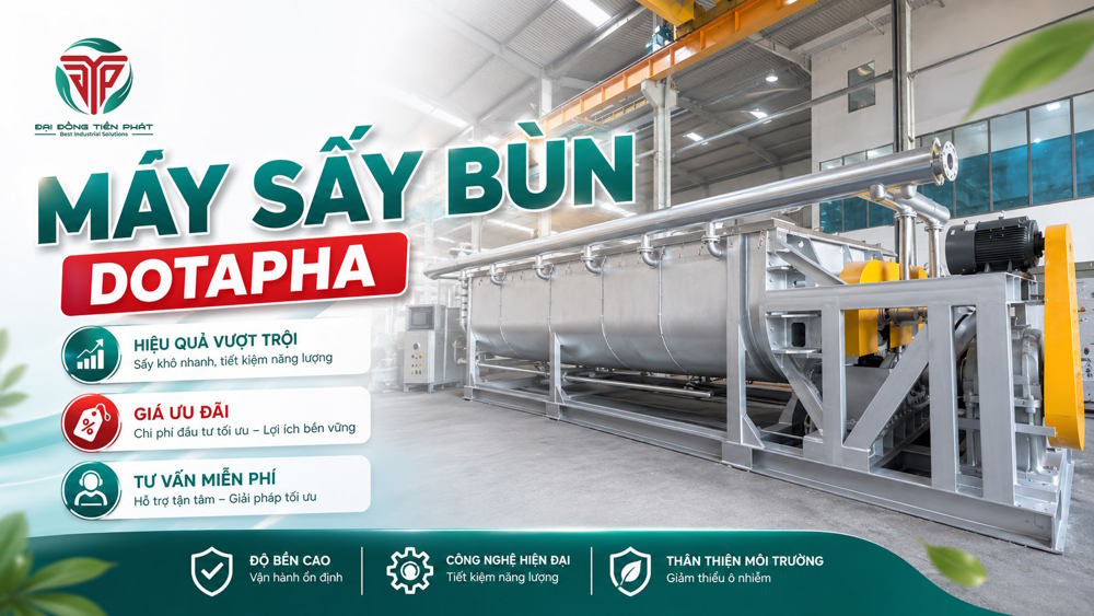 Thương hiệu máy sấy bùn uy tín