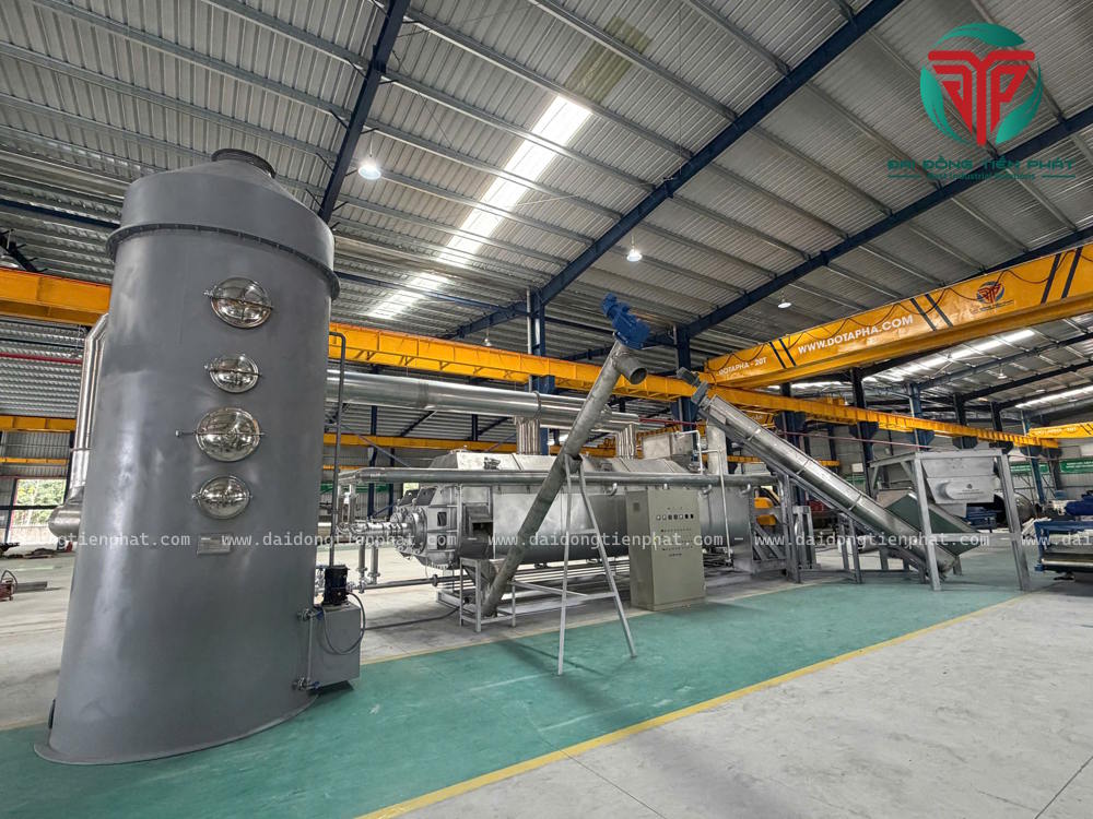 Máy sấy bùn ngành sản xuất cà phê