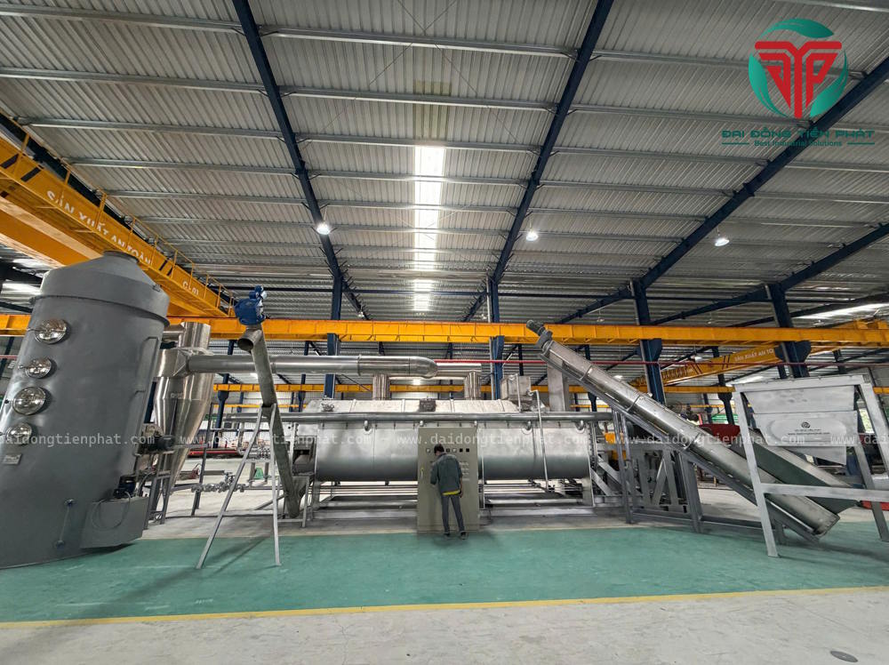 Máy sấy bùn ngành sản xuất cà phê