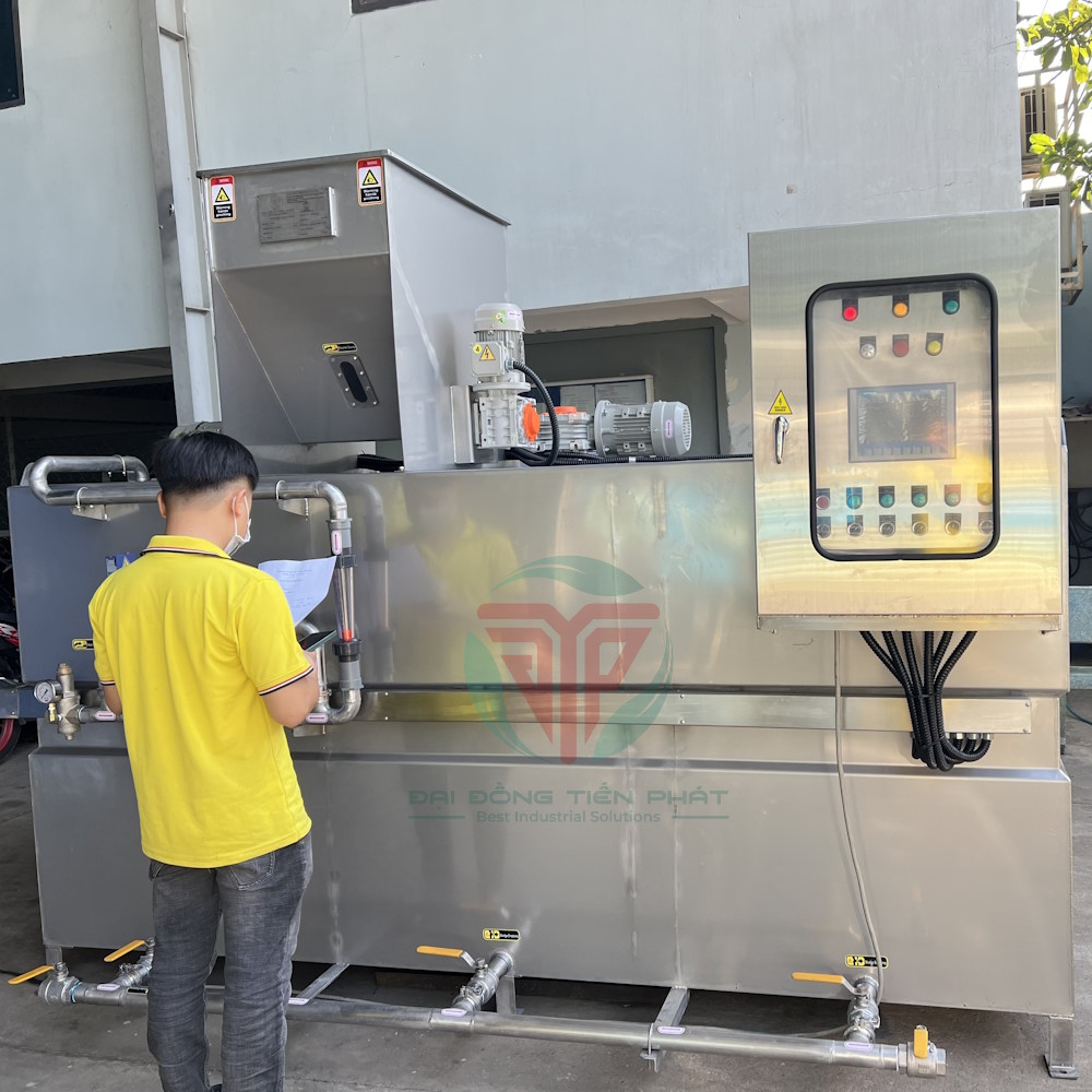 Hệ thống pha polymer tự động giá bao nhiêu? Cấu tạo và ứng dụng