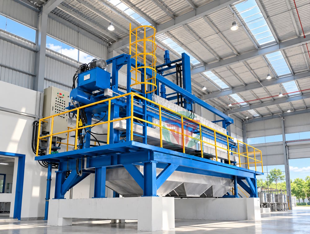 Máy ép bùn khung bản rửa tự động, tối ưu hiệu suất, nâng cao hiệu quả vận hành