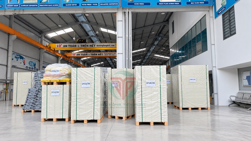 Tấm lọc khung bản là bộ phận quan trọng quyết định hiệu quả ép bùn
